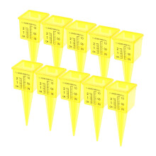 Rain Gauge Outdoor Stake for Garden, Large Capacity Rain Meter Set of 10 for Accurate Rainfall Tracking