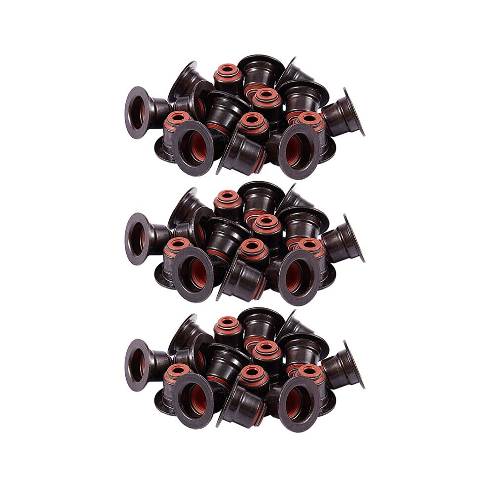 Valve Stem Seal Kit For E53 X5 E63 E65 E70 X5 E71 X6 E87 E90 N42 N46 N62 48Pcs Black 6032264036680