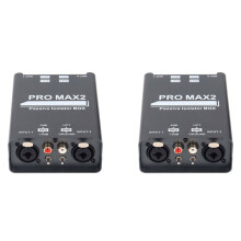 2X 2-Way Audio Isolator Audio Current Noise Eliminator XLR 6.5 Lotus Isolator Mixer Live Broadcast