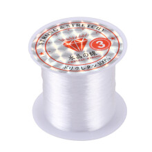 Jewelry Beading Thread 0.3mm Dia. Clear Nylon Fishing Spool 17 Lbs