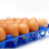 5PCS Blue Plastic Egg Storage Tray Holds 30 Eggs Each Stackable Space Saving Reusable Holder 2