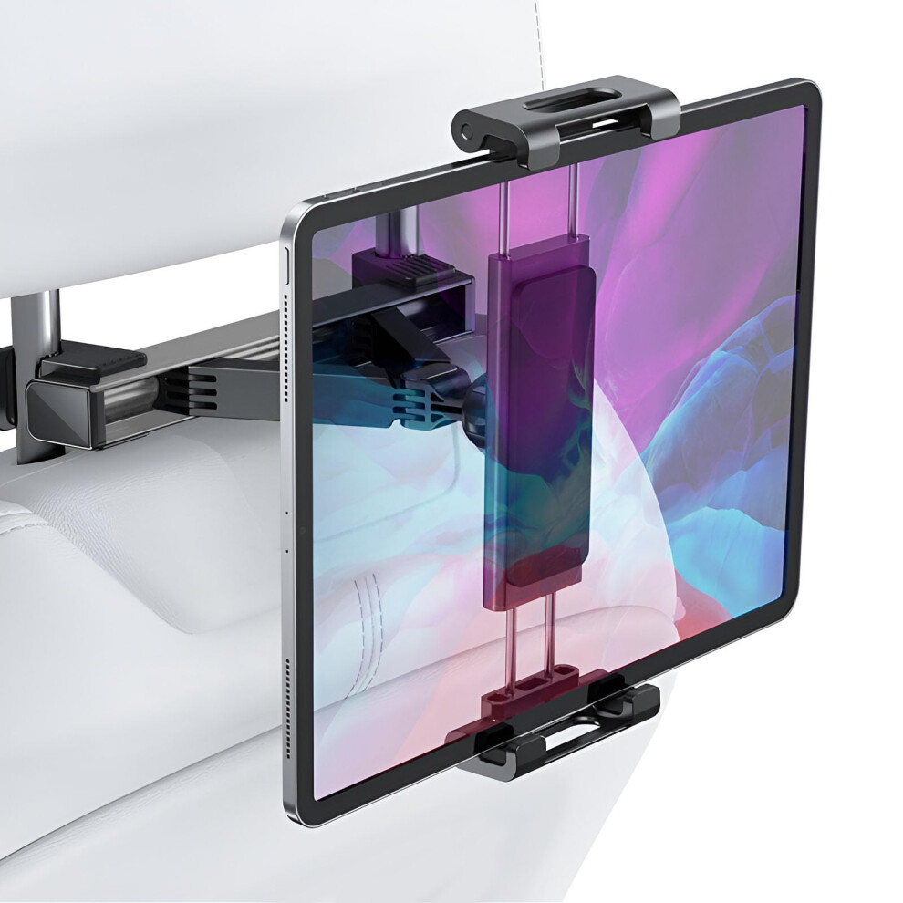 Car Headrest Tablet Holder 360 Rotation Adjustable Backseat Mount For 4.712.9 Inch Devices 9347817521443