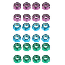 24 Stuks Skateboard Truck Wielas Schroefmoeren Longboard Hardware Accessoires