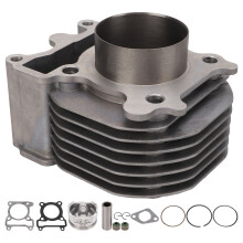 Top End Replacement Kit For Jog 100 Cylinder Piston Ring Kit Compression Ratio Teflon Coated Piston Ceramic Top Piston Upgraded Metal Gaskets After