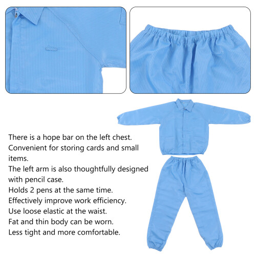 ESD Polyester Coat for Microelectronics Workshop - Protective and Cleanable 2