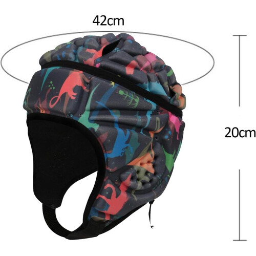 Rugby Helmet Protective Headgear For Training  Goalkeeper Hat, Grey, Size 42x20 CM 1