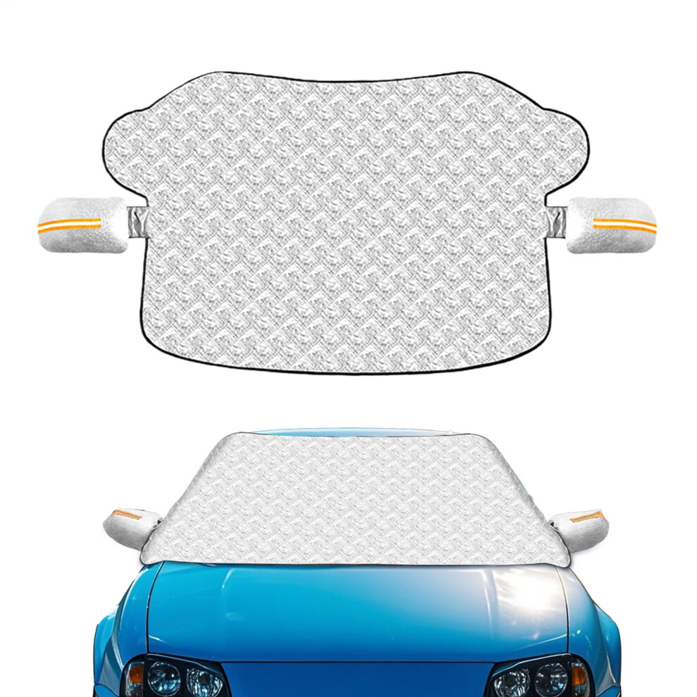 Car Windshield Sunshade Foldable Reflective Heat Shield Keeps Car Cool For Sedan Truck Caravan L White 9382693275905