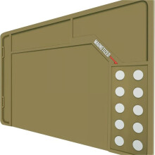 Gun Cleaning Mat Rifle And Shotgun Mat Anti Slip Magnetic Pistol Cleaning All Guns Compatible Workbench Mat Rubber Brown