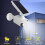 Fake Security Camera Solar Powered with LED Motion Sensor, Weatherproof Dummy for Outdoor Home 2