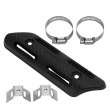 Schwarzer Hitze-Schutz für Auspuffrohr für 4-Takt Motorräder & ATV UTV 25-51mm