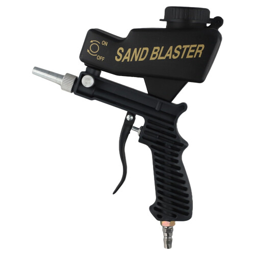 Portable GravityFed Sandblasting Machine Air Sandblasting Kit For Rust Removal And Polish With Adjustable Nozzle