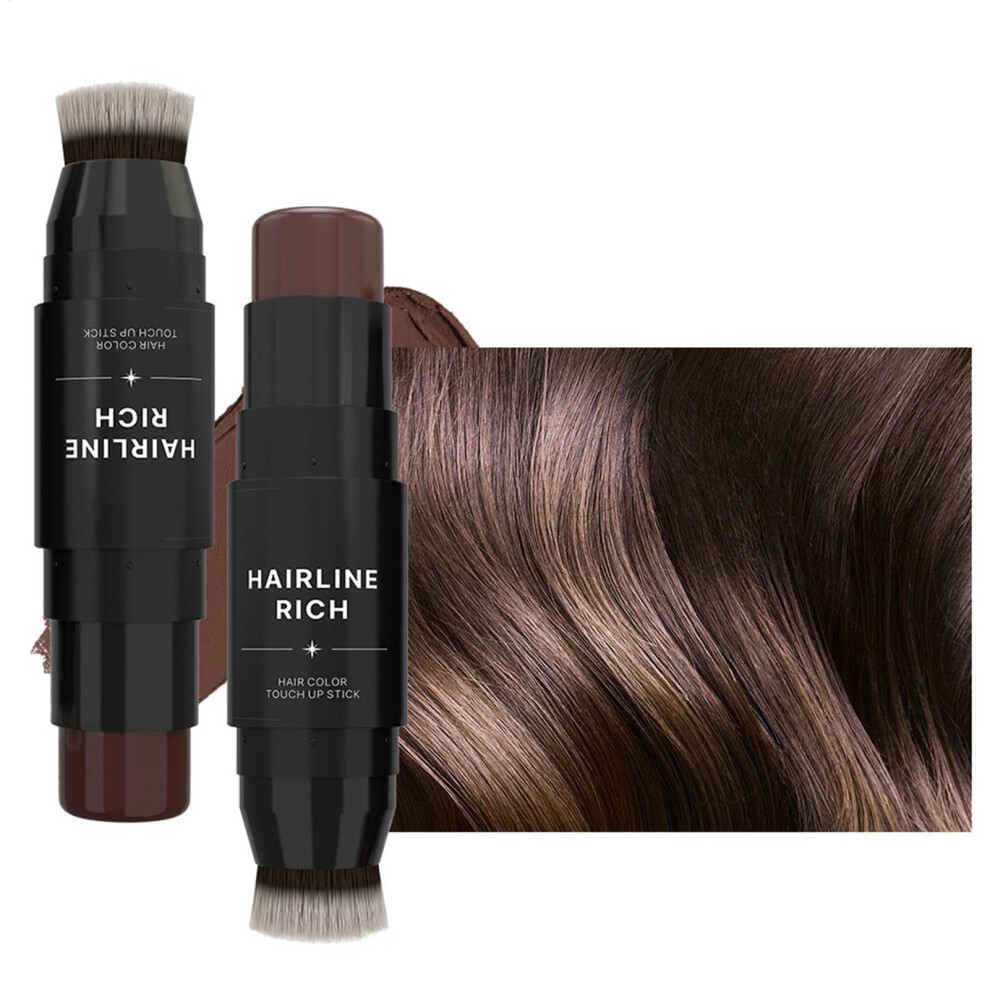 Root Touch Up Stick Double Ended Hair Color Cover Pen Sweatproof Waterproof Bald Spot Concealer 03#