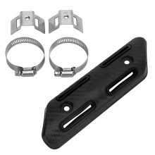 Black Heat Shield for Offroad Vehicles Exhaust Fits 25-51mm Diameter