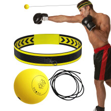 Boxing Reflex Ball With Headband Punching Trainer Easy Setup 25/10/10cm Sizes HandEye Coordination Gear Home Gym Travel