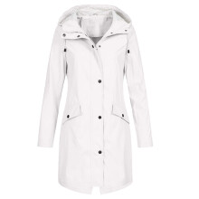 Lightweight Waterproof Women's Hiking Jacket Softshell Hiking Jacket For Women, Breathable Windproof Jacket White Size M
