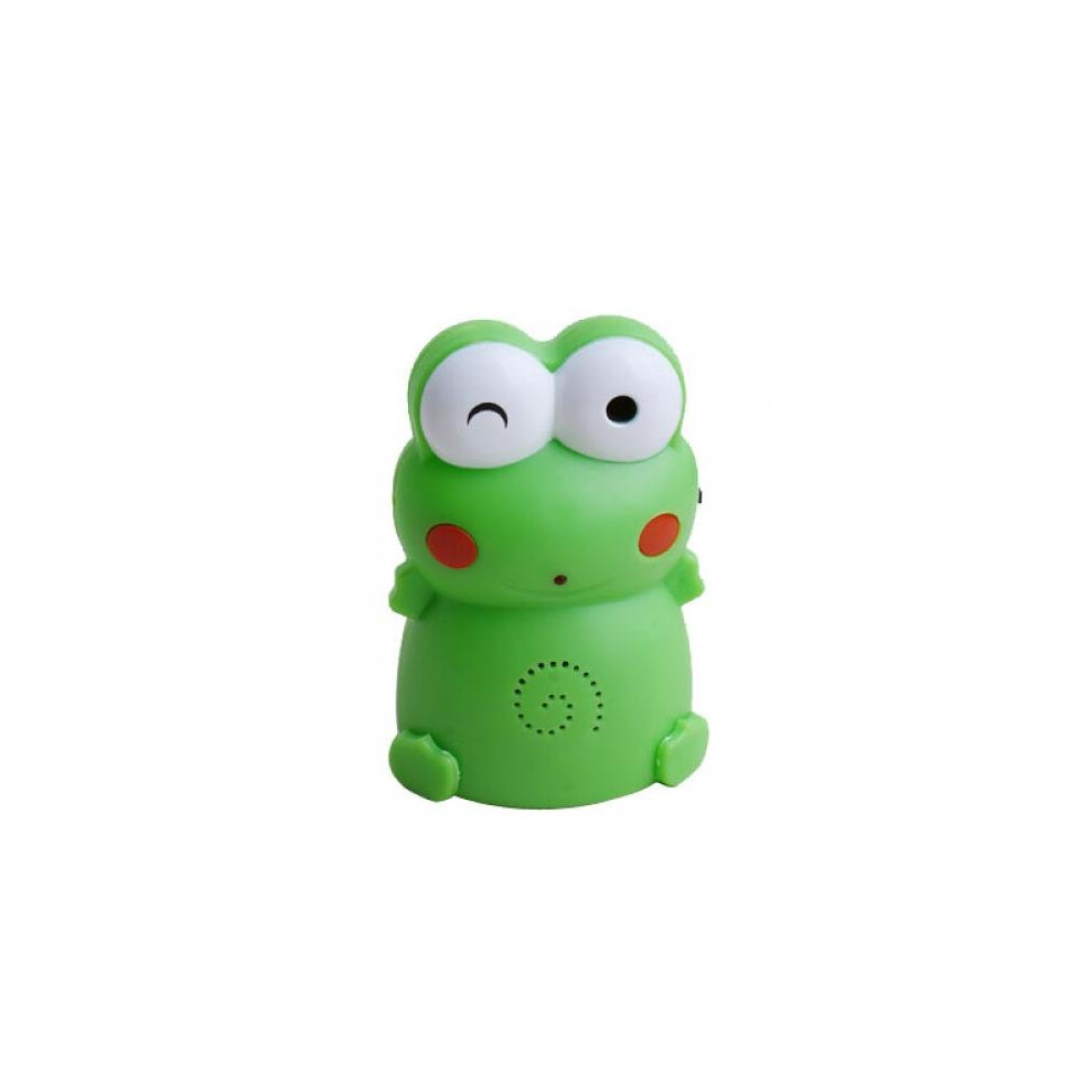 Cute Motion Sensor Frog With Chime And Welcoming Voice Alert, Green, 110X70x70mm 9382693276995