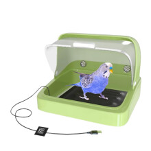 Chick Box Habitat Ducklings for Chicks, Chicken Incubator, Bird Heater Box, Heating Pad with 3 Settings, Breeding Supplies Green