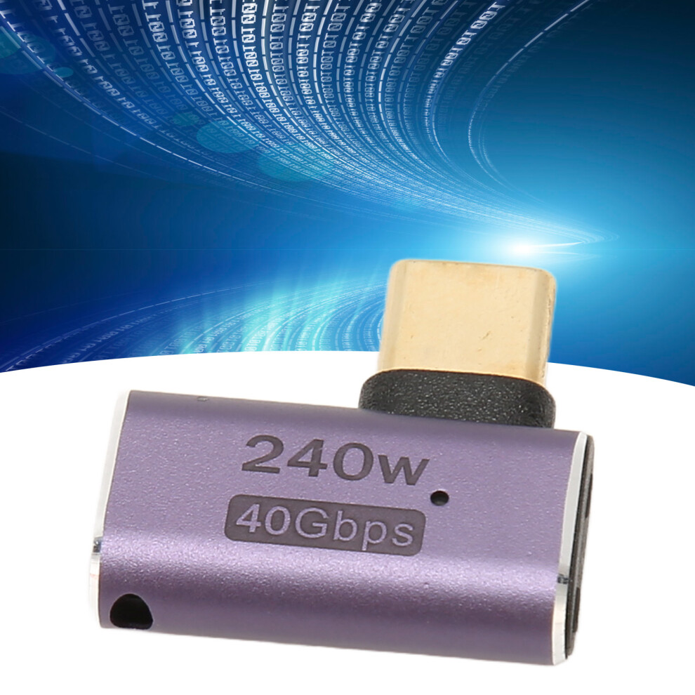 Usb C Female To Male Adapter 240W 8K 60Hz 40Gbps Aluminum 4301375769957