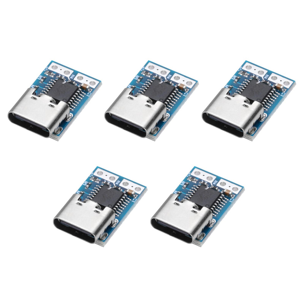 5Pcs Usbc Pd Trigger Module 12V 5A Fixed Voltage Fast Charge Typec Board For Laptop Power 9347817522808