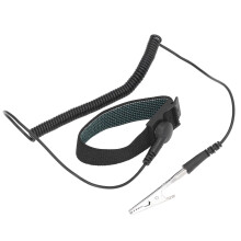 Anti Static Wrist Strap Grounding Bracelet ESD Wrist Strap With Adjustable Design And Extra Long Spiral Wire For Electronics Repair, Static