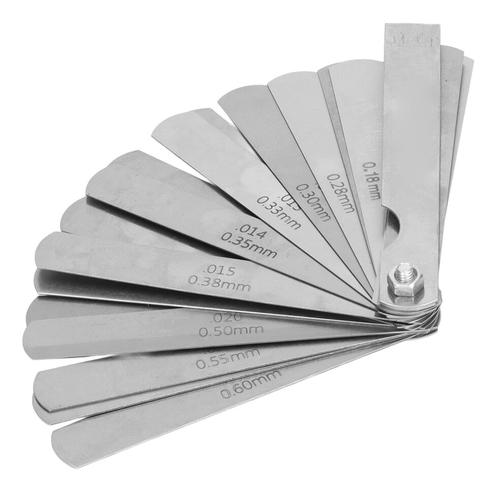 Precision 26-Blade 0.04-0.63Mm Stainless Steel Feeler Gauge For Projects 9431375770433