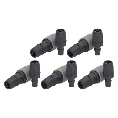 5 Set Pneumatic Quick Connector C Type Self Locking Air Hose Coupler Plug
