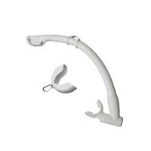 Flexible Rolls Up Snorkels Silicone Folding Snorkel With Compact Storage Case For Freediving And Snorkeling White