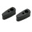 Motorcycle Handlebar Riser Bar, 20mm Rise, Aluminum, Silver/Black 1