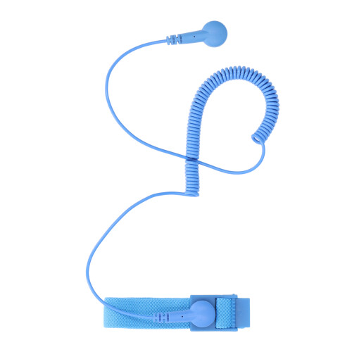 Blue Reusable ESD Wrist Strap with Grounding Wire & Extendable Cord Static Safe 1