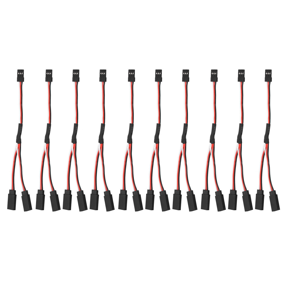 10Pc 150Mm Pvc Brass 3Pin Servo Extension Cables Female To Male 3421375772717