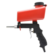 Paint Sprayers Adjustable Sandblasting Gun 90 PSI Portable Sand Blaster Handheld Pneumatic Spray Gun Set Plastic Red