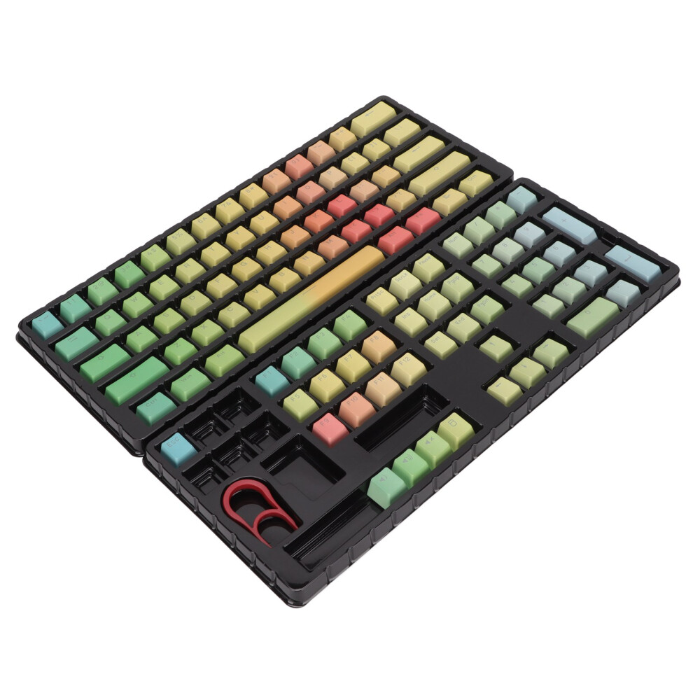 Pbt Translucent Rainbow Gradient 108-Keycap Set For Mechanical Keyboard 9381375773647
