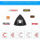 Universal Compatibility Sanding Pad, High Temperature Resistance Hook and Loop Backing Oscillating Triangle Sanding Pad with Durable Material and 5