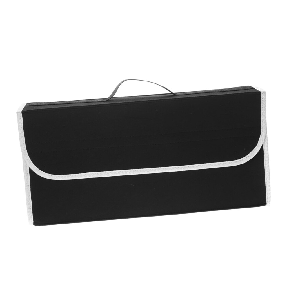 Car Trunk Organizer Durable Felt Foldable Storage Box With Ample Space And Multi Compartments For Suvs 9347817641240