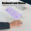 Cute Cat Shape Wireless Keyboard and Mouse Combo for Gaming Purple 5