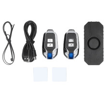 Loud Deterrence Alarm, Multi-use Protection System for Bicycles, Motorcycles & Electric Scooters, Waterproof IP55, Black