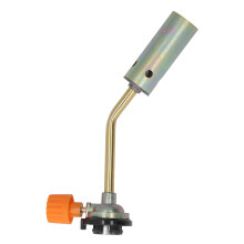 Adjustable Flame Gas Blow Torch Head Manual Ignition Portable Brass Torch For Outdoor Activities High Temperature Resistant Blue Flame Up To 1300