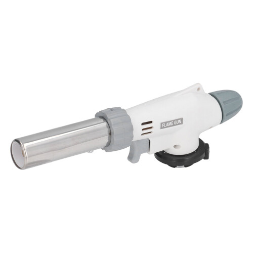 Piezo Ignition Technology Butane Torch Head Professional Culinary Tool - Adjustable Flame with Reverse Use High Temperature Resistant for Cooking