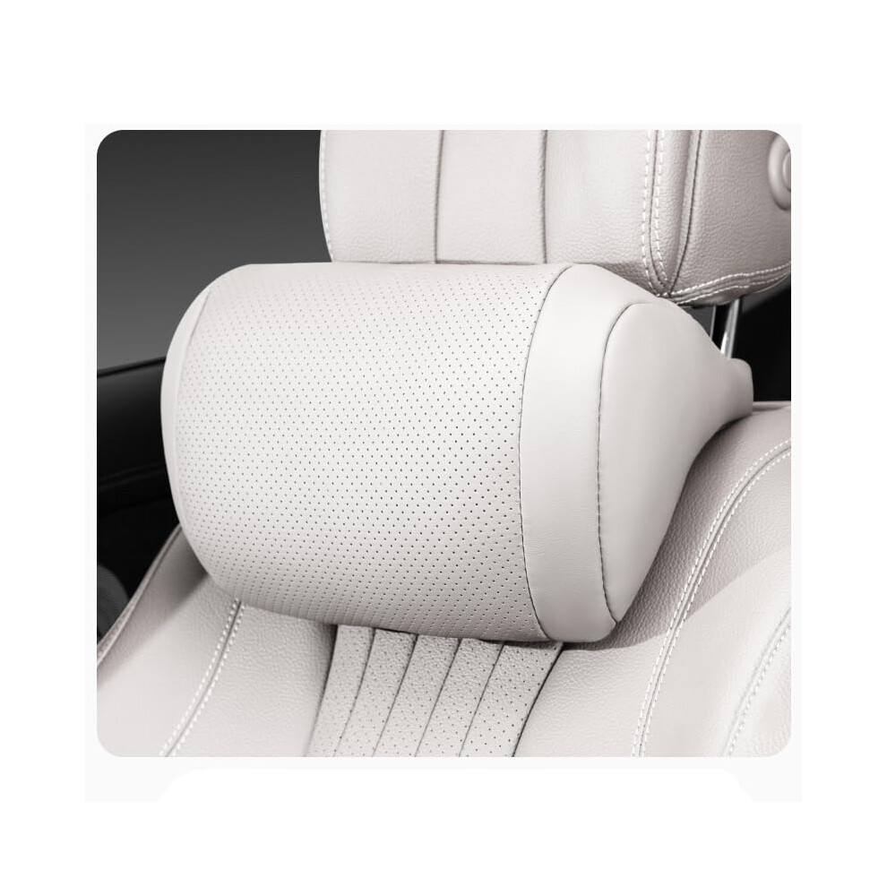Car Headrest Pillow For C4 Spacetourer/Cactus/C4 Iii (20182025) Memory Foam Neck Support, Adjustable, White 9347817641653