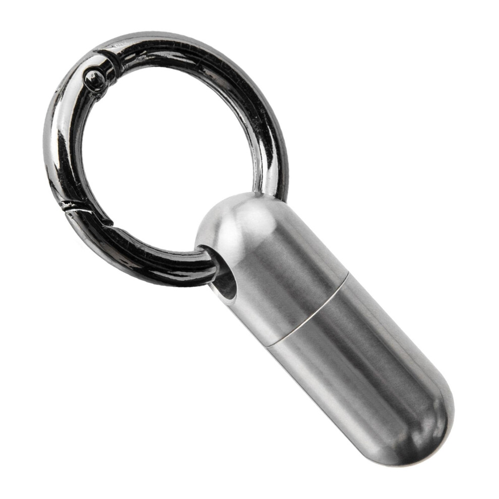 Small Medicine Bottle Titanium Waterproof Pill Box AntiRust Travel Keychain Pill Organizer Compact Pill Holder