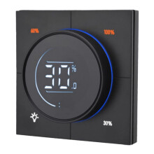 Regolatore Dimmer con Manopola Infinita Zigbee 3.0 Pannello PC Interruttore Luce da Parete 150-300 W CA 110-240 V LCD Digitale Yandex (Nero)