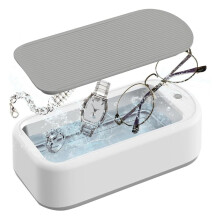 Ultrasoon Brillen Reinigingsapparaat, Draagbare Professionele Sonic Sieraden Reiniger voor Brillen, Oorbellen, Kettingen EU Stekker