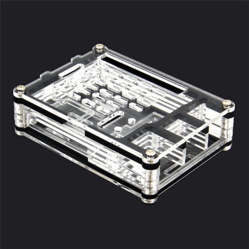 9-Lagers Akrylfodral för Raspberry Pi 5, Kompatibel med för Raspberry Pi 5 Active Cooler 1