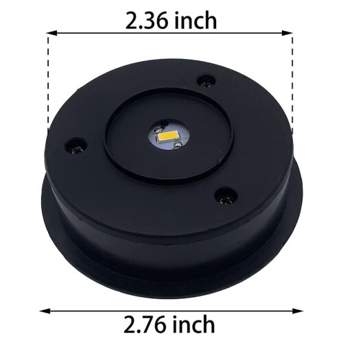 2 Pack Solar Lights Replacement Top for Lanterns, Waterproof Round Solar Lanterns Replacement Accessories(2.76 Inch) 2