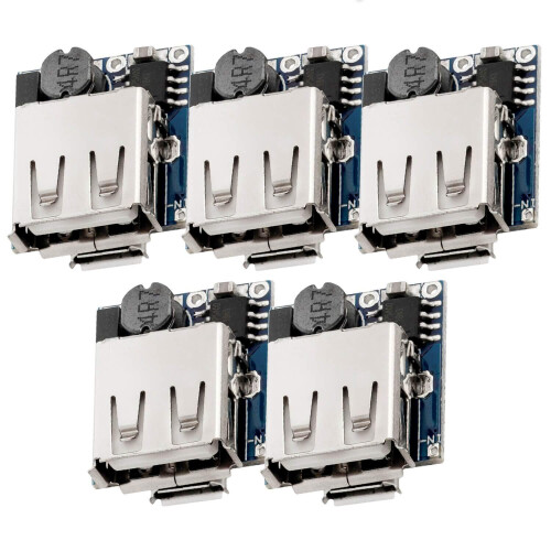 5 X Power Bank Module Charge Controller TP5400 Micro-USB och USB-Anslutning