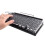 Retro Typewriter Keyboard Wireless  Keyboard USB Mechanical Punk Keycaps for Desktop PC/Laptop/Phone-Black 6