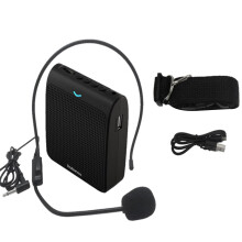 Rolton Portable Microphone Loud Speaker Voice Amplifier with USB TF Card FM Radio for Teacher Tour Guide(Black)