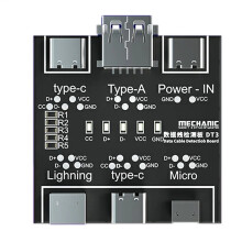 DT3 Datenkabel-Erkennungsplatine USB-Kabeltester für IOS Android Typ-C-Kurzschluss-Ein-Aus-Schaltungs-Testplatinen-Reparatur