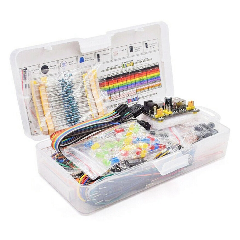 With 830 Tie-Points Breadboard Resistor Capacitor Led Potentiometer Kit 6133289531850