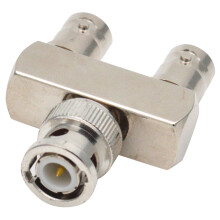 Reiner Kupfer Stecker BNC Drei Wege Stecker auf Zwei Buchsen Y-Typ BNC Stecker auf Buchse BNC-JKK RF Adapter